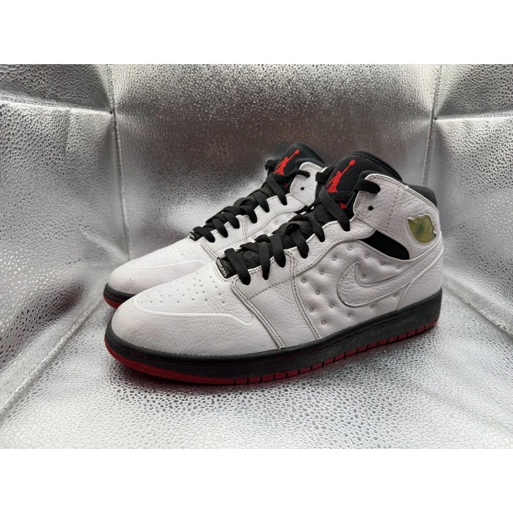 Size 10.5 Nike Air Jordan 1 Retro 97 TXT Playoff‎ White Mens Sneakers 555069-101